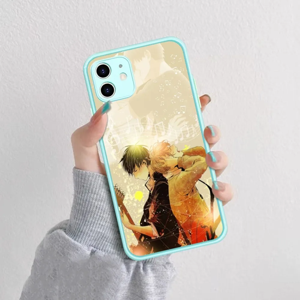 Data custodia per telefono Anime Yaoi per iPhone 14 11 12 13 Mini Pro Max 8 7 Plus X XR XS MAX Cover opaca traslucida