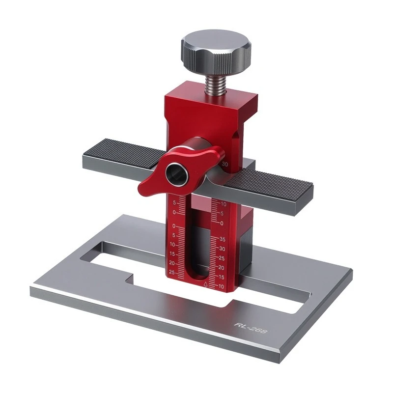 installation aid, aluminum alloy rebound device, perforated ground cabinet door, middle cabinet, hanging cabinet door leveler