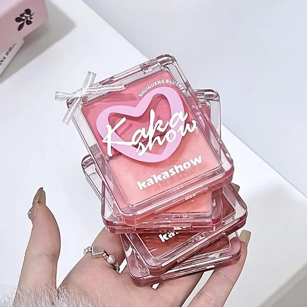 

Hot Wet High Gloss Cream Highlighter Palette Face Contour Brighten Jelly Love Blush Paste Illuminate Makeup Natural Watery Skin