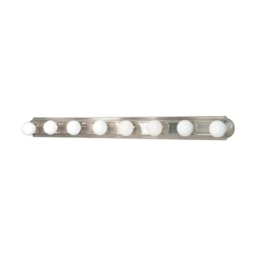 

Lighting 60/303 Transitional Eight Light Vanity in Pwt Nckl B/S Slvr. Finish