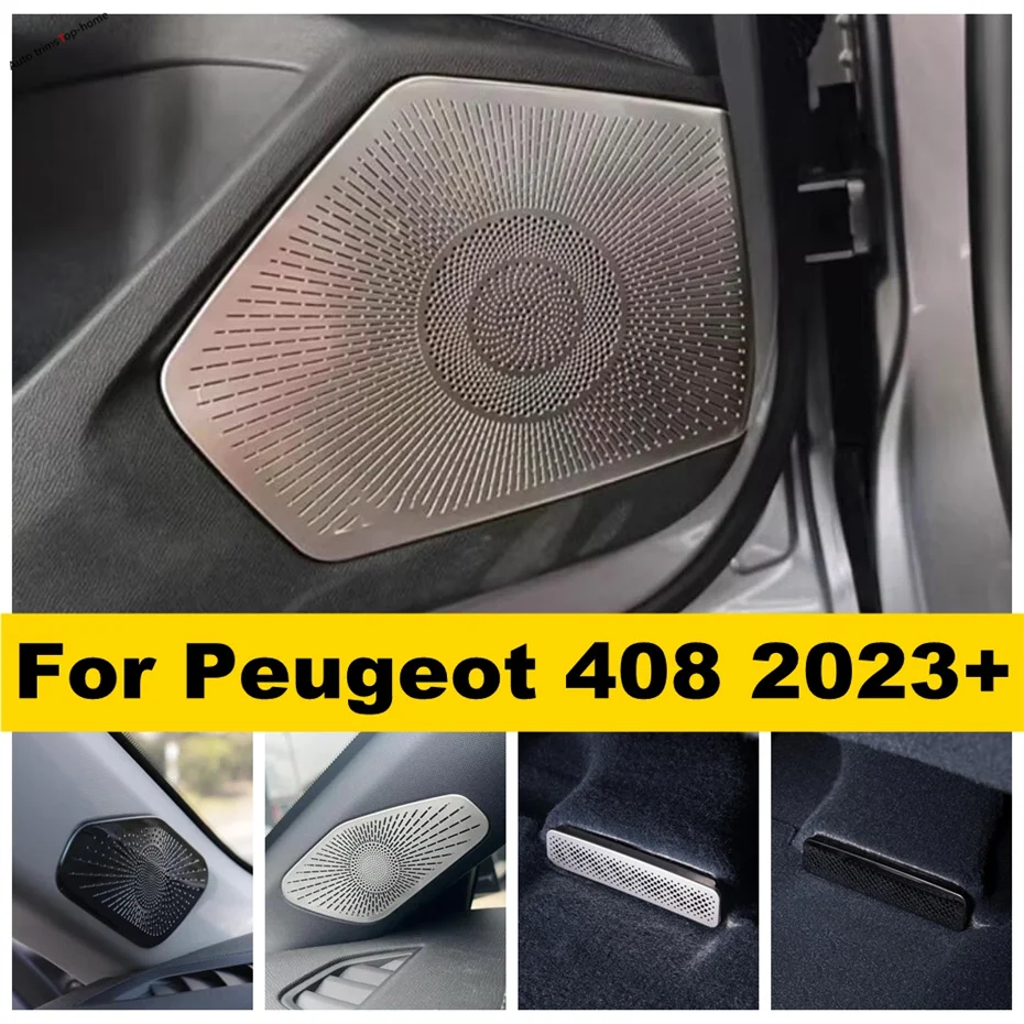 

Pillar A / Inner Door Audio Protective Cover Interior Trim Fit For Peugeot 408 2023 2024 2025 Glove Box / Under Seat Accessories