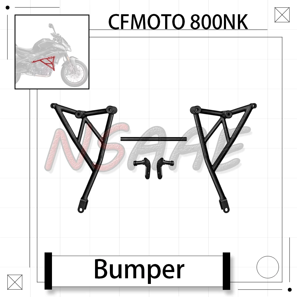 

New For CFMOTO 800NK 800 NK NK800 2023-2025 Motorcycle Bumper Guard Bar Competition Anti-drop Bar Aluminum Alloy Anti-Drop Ball