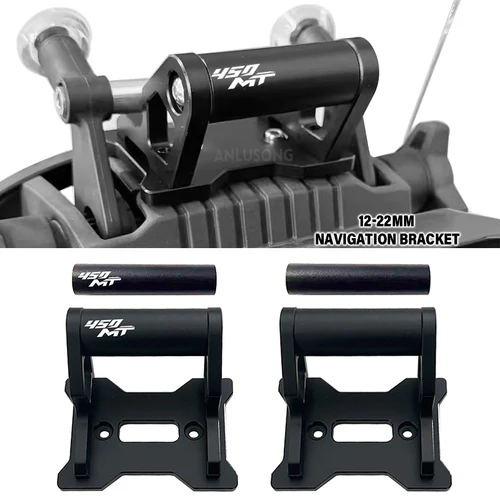 Nuevo 2024 para CFMOTO 450MT 450 MT 2025 accesorios de motocicleta CNC soporte de teléfono GPS de aluminio soporte de navegación nuevo soporte de extensión