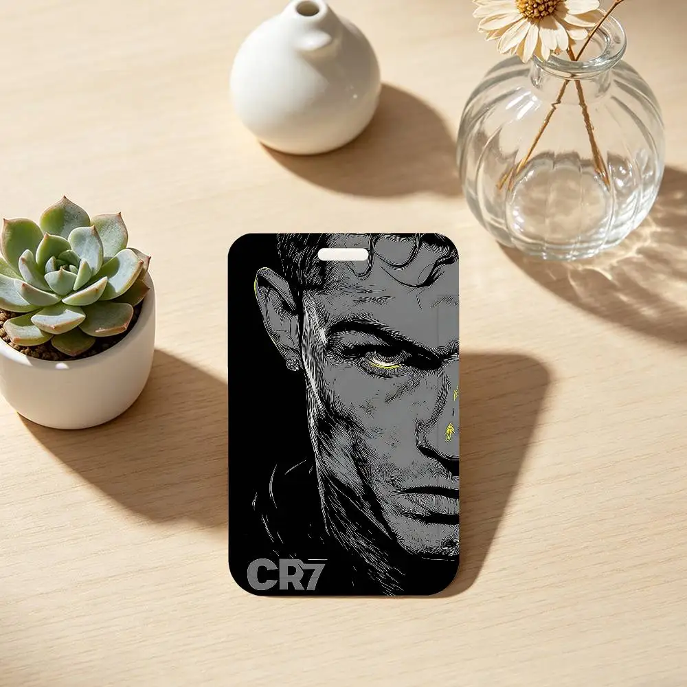 C-Cristianos R-Ronaldos ID Badge Holder With For Office School Name Card Credentials Case