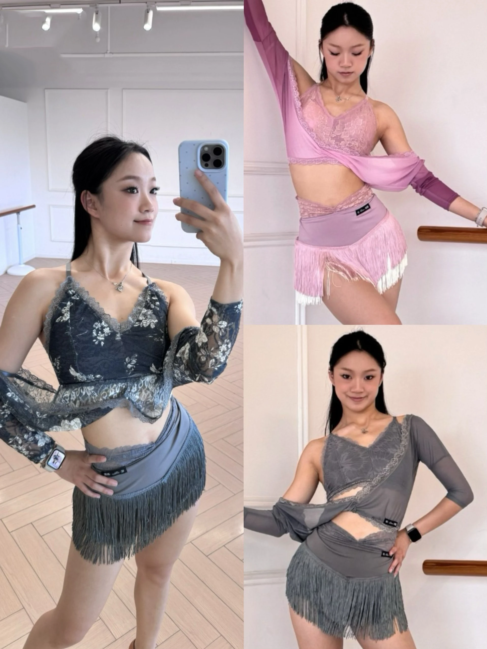 2025 Women Latin Dance Performance Dress Sexy Print Tassels Skirt Split Chacha Rumba Adult Latin Dance Practice Clothes DN20818