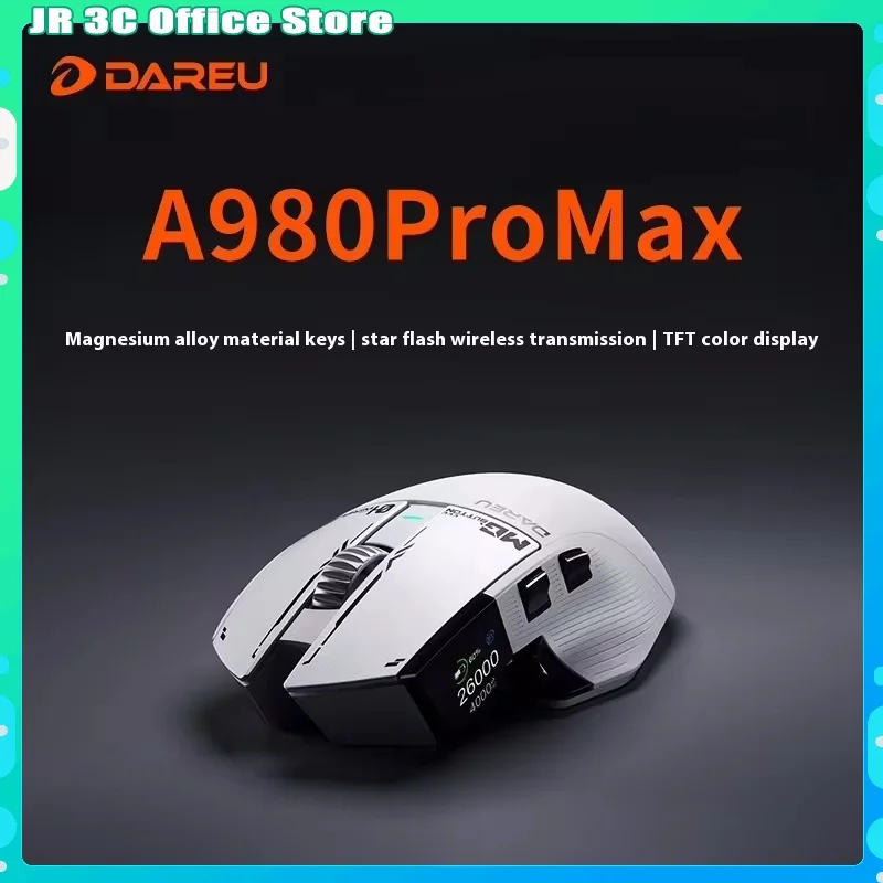 

Dareu A980 Pro Wireless Mouse 3-Mode PAW3395 Sensor Ergonomic Lightweight Low latency Customized E-sports Gaming Bluetooth Mouse