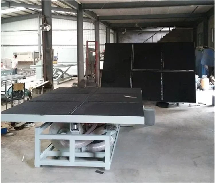 hit product Manual and automatic integrated air float tilt manual glass cutting and crushing table