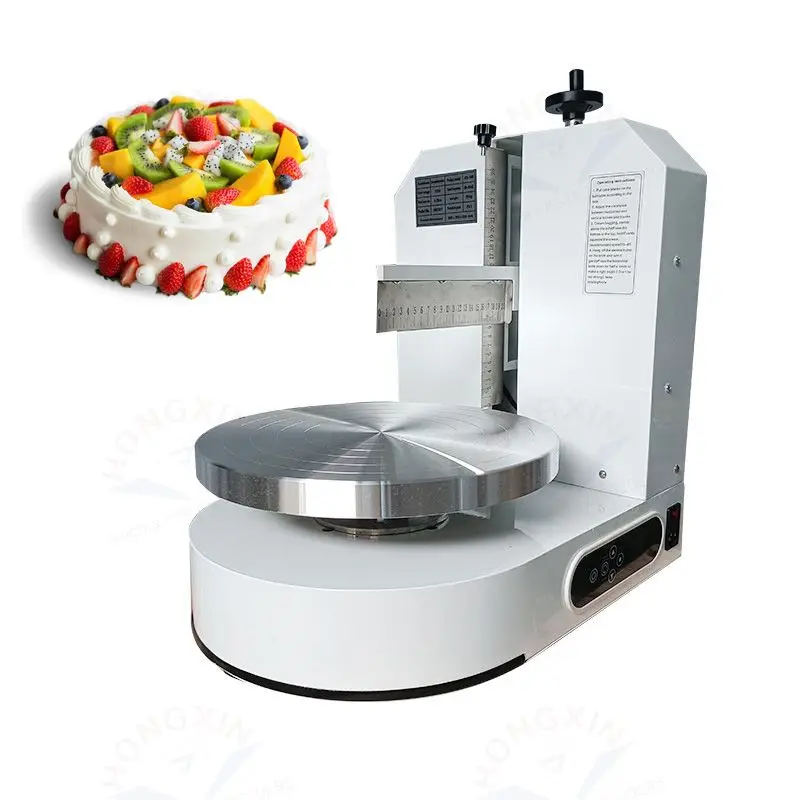 Automatic Round 12 Inch Cake Spreader Machine Cake Icing Decorating Machine Cake Cream Spreader Machine