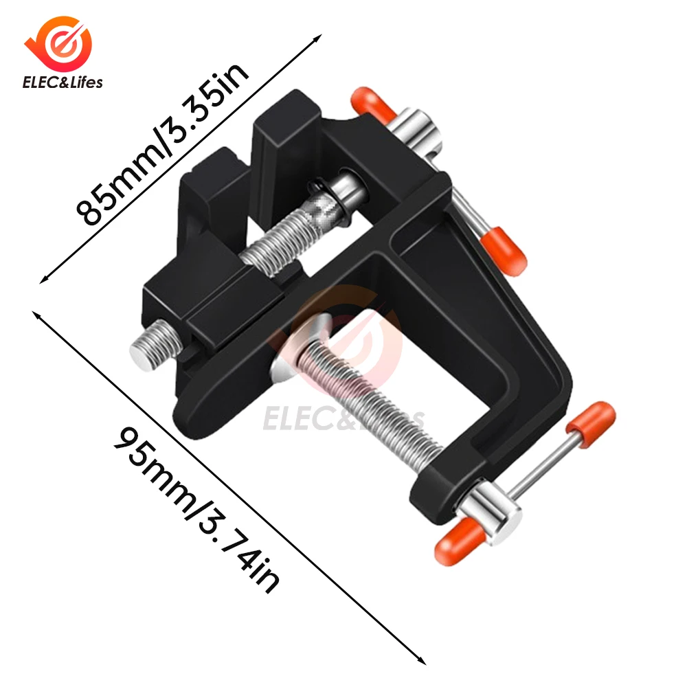 35/50MM DIY Sculpture Craft Carving Tool Universal Jaw Bench Clamp Mini Drill Press Table Vise Fixing Small Parts Jewelry Watch