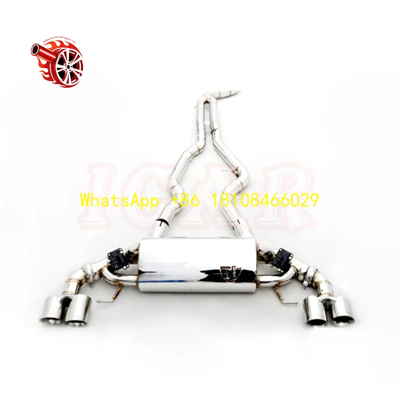 

Exhaust B58 3.0T Stainless Steel 304 Tube Muffler Remote Control cat Back