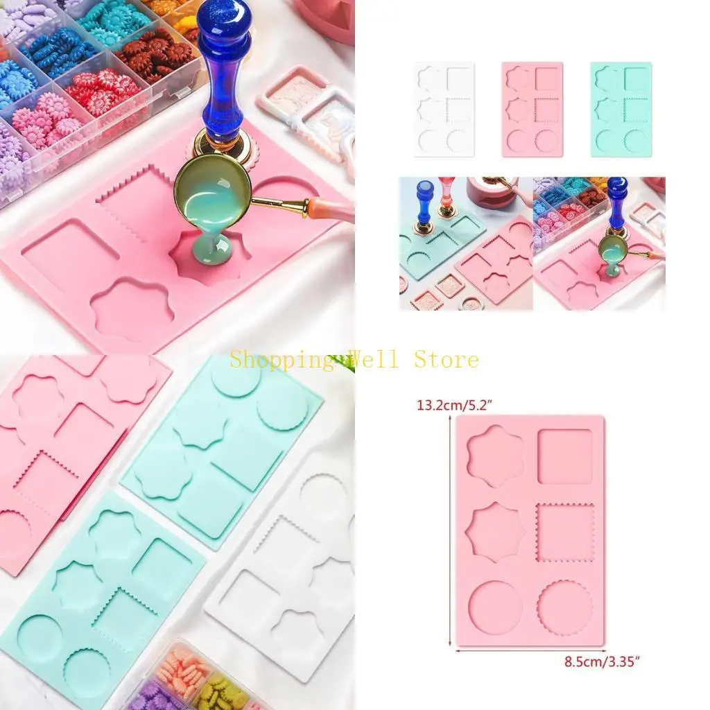 KX4B Wax Seal Stamp Silicone Mold for Making Wax Stamp Chocolate Resin Craft, Wax Seal Stamp Silicone Mold for Resin Casting