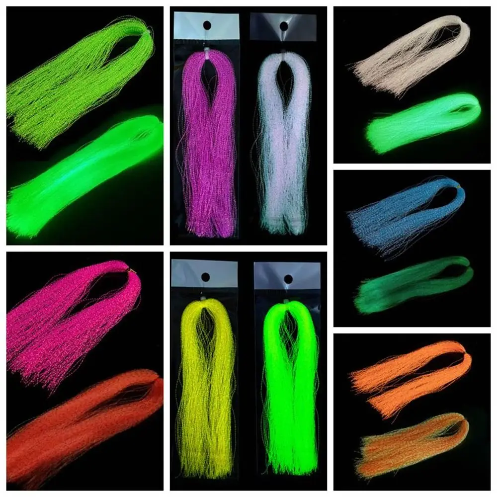 Decorating Twisted Flashabou Assist Hooks Line Lure Making Material Crystal Flash Strands Fly Fishing Tinsel Assist Hook Tying