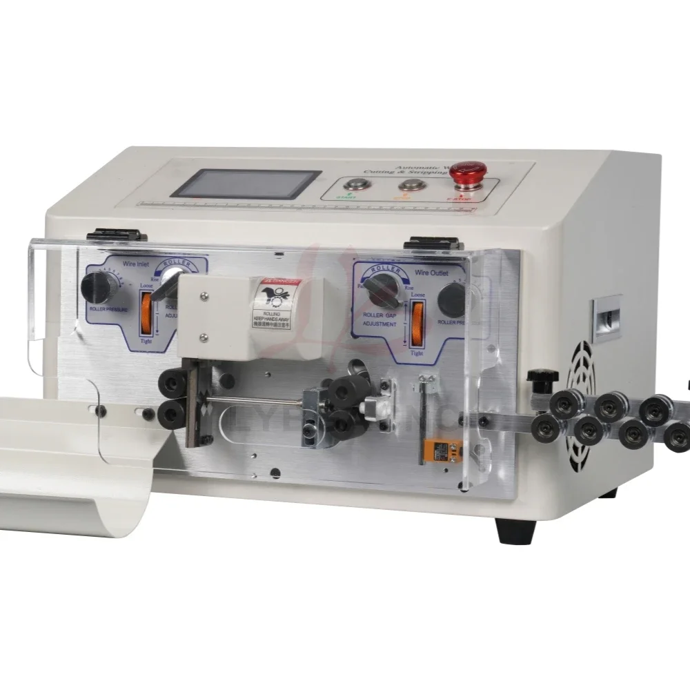 

New SWT-608-SDBN SDBS 300W 4 Wheels Double Short Wire Peeling Cutting Automatic Strip Stripper Stripping Machine 0.1-6mm2