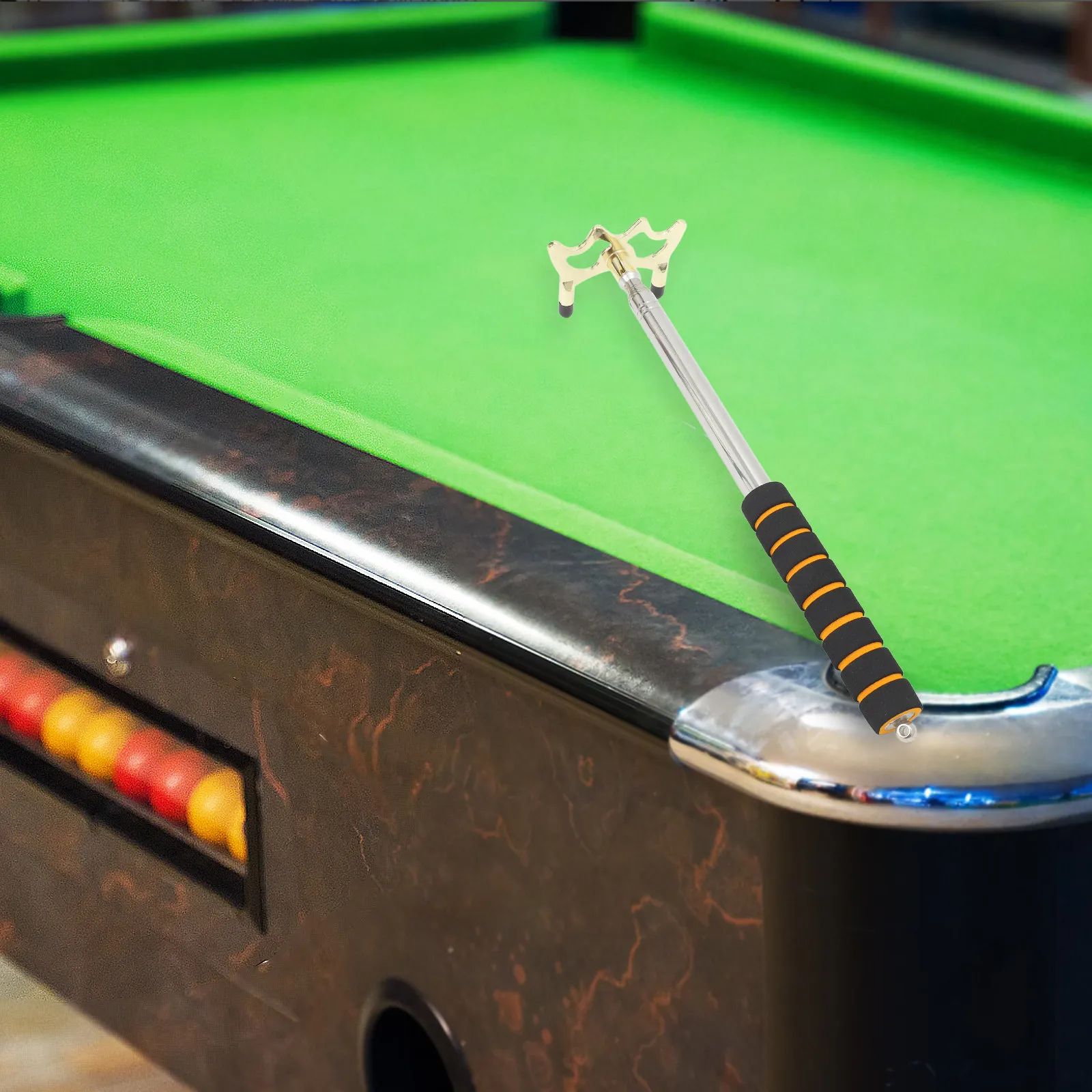 

Telescopic Snooker Bridge Pool Cue Holder Lightweight Compact Billiard Stick Bridge Adjustable Cue Support for Smooth Stroke