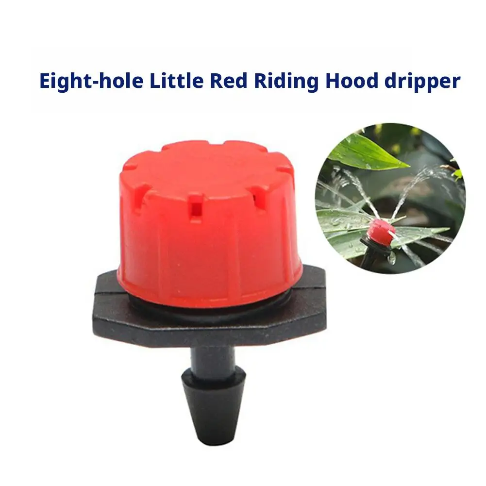 50/100pcs Adjustable Drippers for Agriculture Adjustable Flow Head Drippers Water Saving Anti-clogging Irrigation Sprinkler