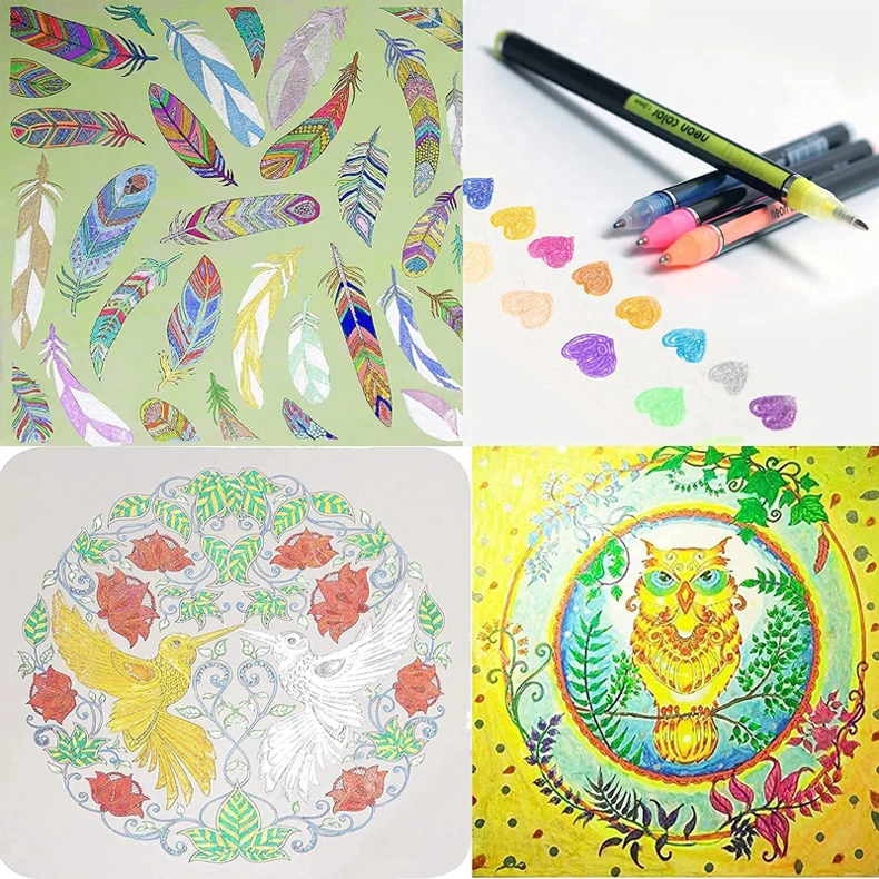 12-teiliges Metallic-Glitzer-Gelstift-Set, glitzernd, für Erwachsene, zum Ausmalen, Journaling, Kunstzeichnen, Kunstmarker, Schul- und Bürobedarf – Detail 3