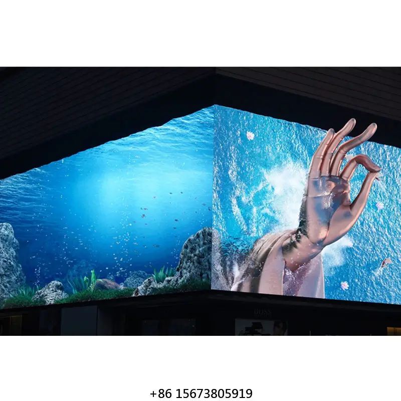 

Display Digital Billboard Tv Screen 3D Big High Outdoor LED Led Video Wall OEM P8 IP65 Die Casting Aluminum 3 Years 8mm 160/160