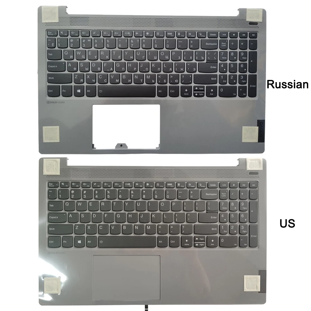 New Backlit US/RU Russian Keyboard For Lenovo ideapad 5 15IIL05 15ARE05 15ITL05 5-15IIL05 5-15ARE05 5-15ALC05 With Palmrest Case