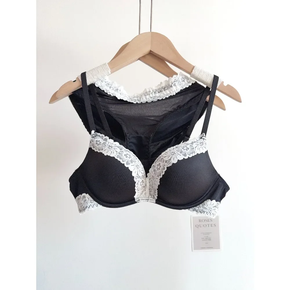 Hot Leopard Print Sheer Lace Bra Seductive Coquette Aesthetic Wirefree Small Bust Strong Push Up Curvy A To C Plumping Bra Set