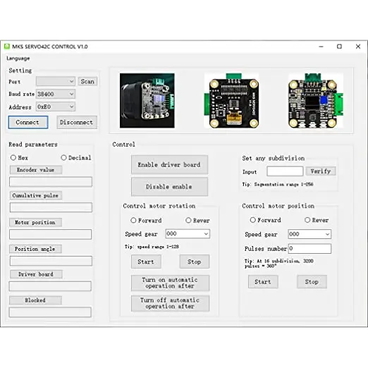 NEMA 17 Closed Loop Stepper Motor MKS SERVO42C Driver CNC 3D Printer Part Compatible with Gen L SKR 2 / V1.4 Turbo BTT