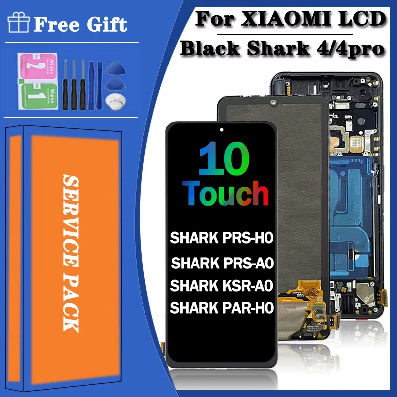 AMOLED para Xiaomi Black Shark 4 Shark PRS-H0/A0 pantalla LCD con Digitalizador de pantalla táctil para BlackShark 4 Pro 4Pro LCD