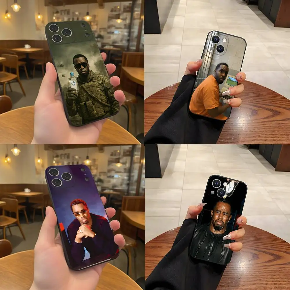 

Funny D-Diddy Phone Case For iPhone 17,16,15,14,13,12,11,Pro,Max,Plus Black Shockproof Soft Cover