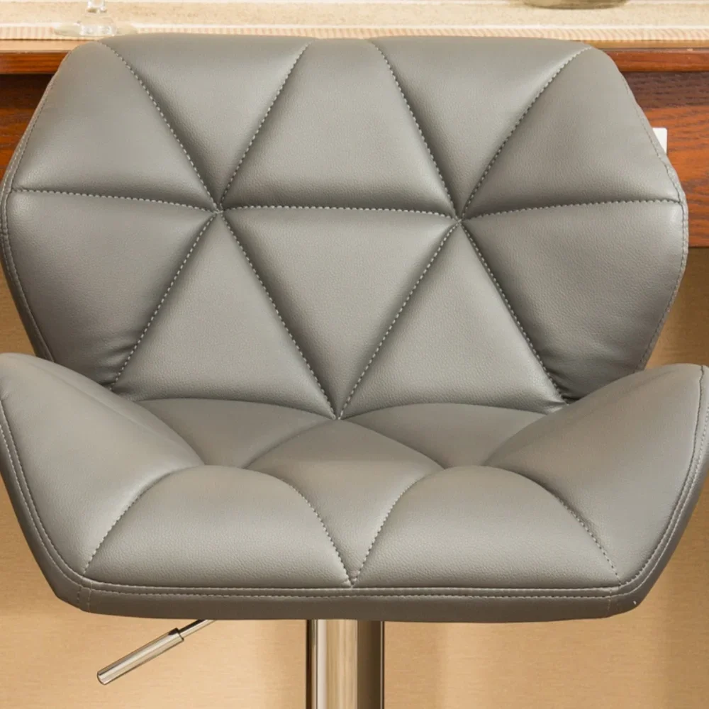 

1Contemporary tufted adjustable height hydraulic rod stool, black