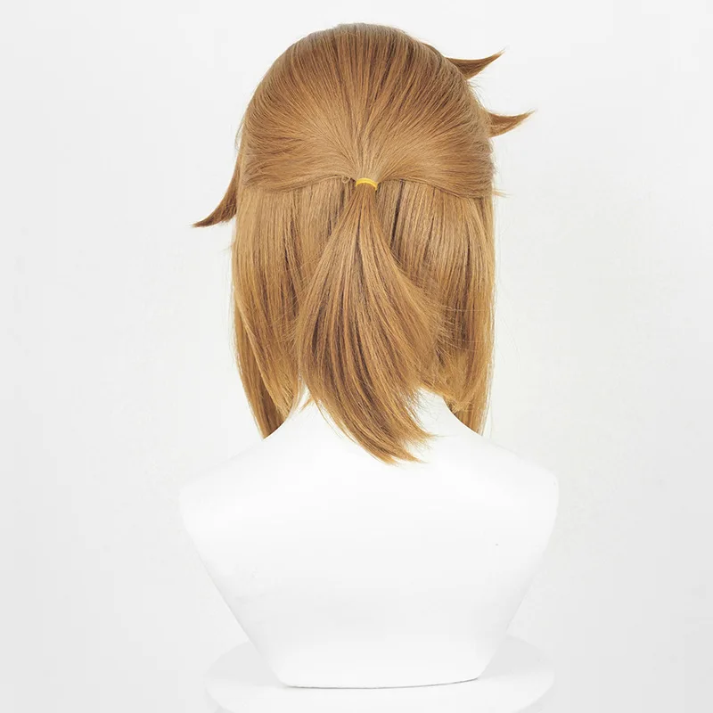 Game Breath Wild Princess Link wig men role play blonde brown hair costumes