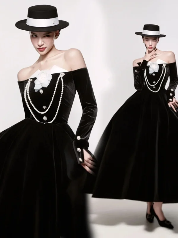 

Bla Hepburn Sle Wedding Dr Photoaphy Portrait Image Photo oot Studio New Arrival Korean Sle mid Waist Skirt