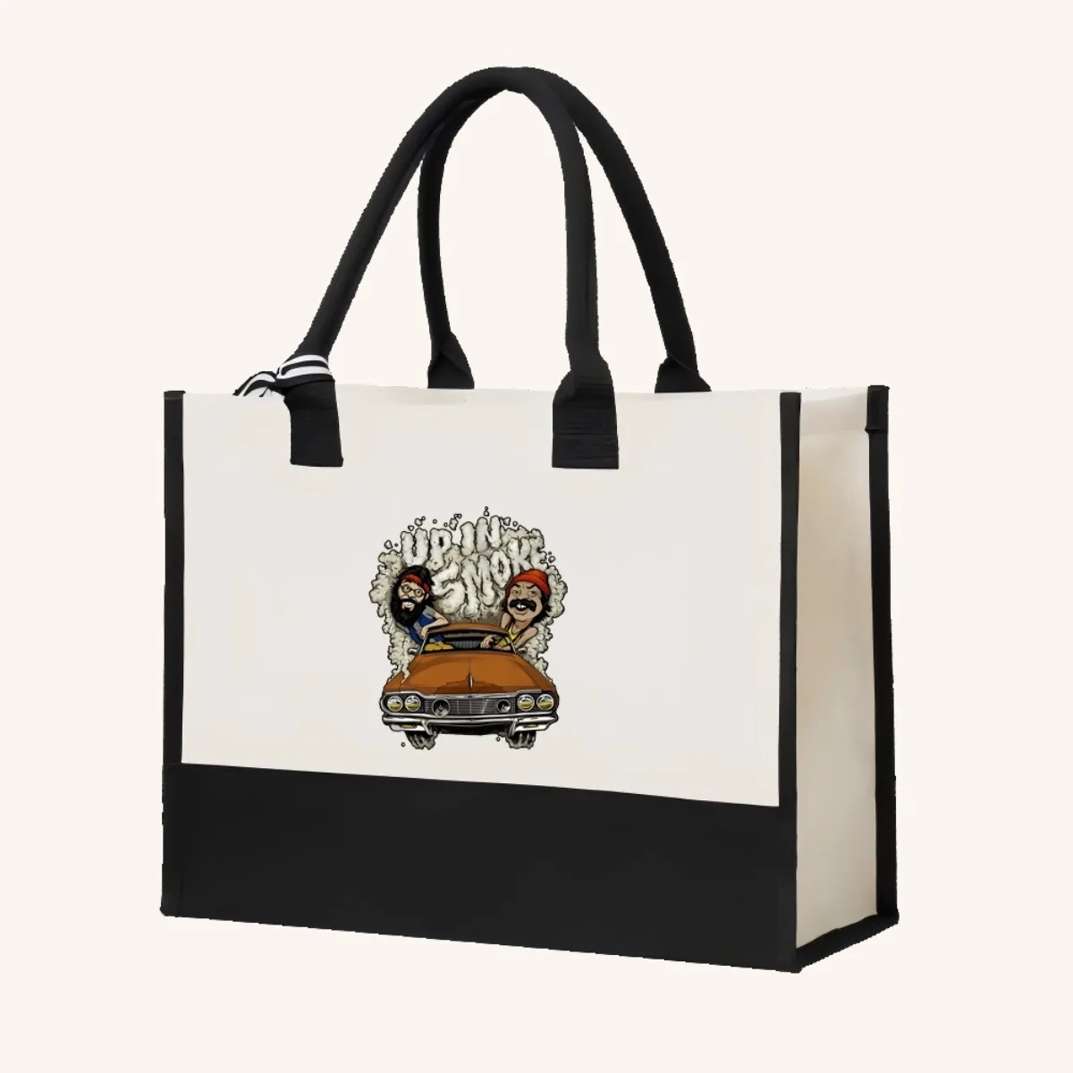 ee and ong Up in Smoke 2026 وصول جديد موضة عملية واسعة قابلة لإعادة الاستخدام حمل حقيبة نمط طباعة 2 لهجة الثقيلة كبيرة