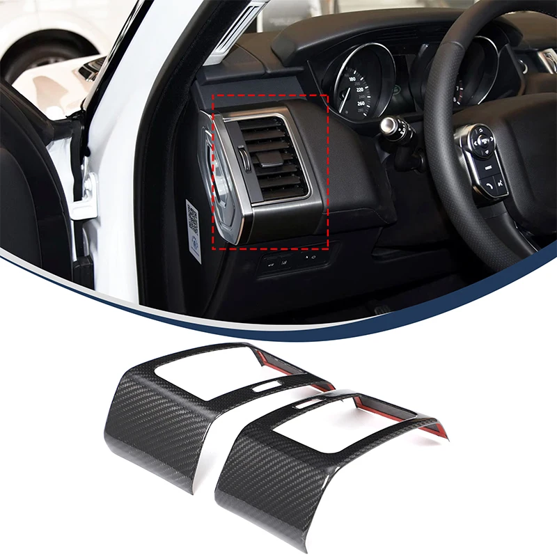 

For Land Rover Range Rover Sport RR Sport 2014-2022 Real Carbon Fiber Car Side AC Vent Frame Cover Trim Interior Car Accessories