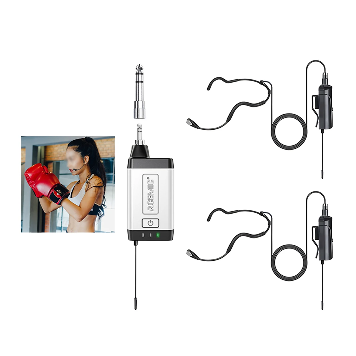 Fitness Instructor Microphone Wireless Acemic Q2/H2