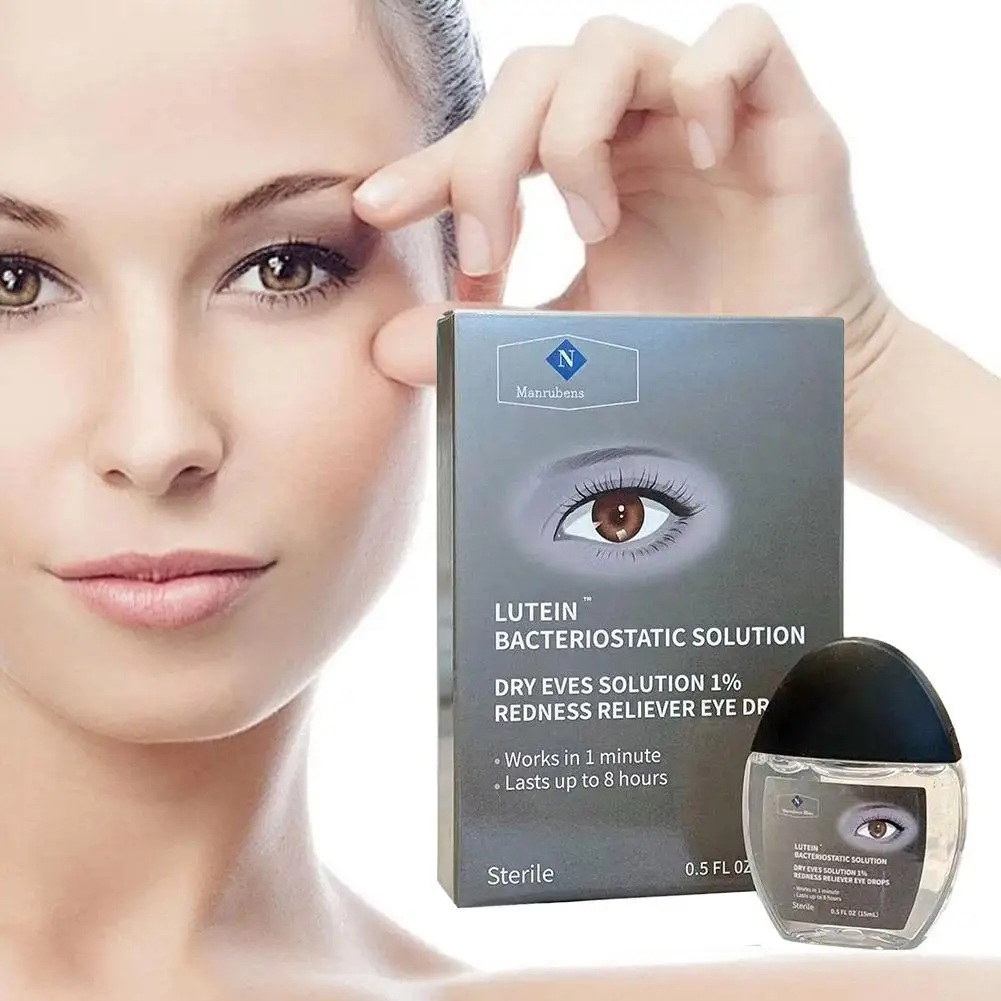 

15 мл черничные лютеиновые капли для глаз, боль в глазах, сухое, свербящее, улучшение, защита от короткозорости, усталости, жидкий уход, зрение D7O3