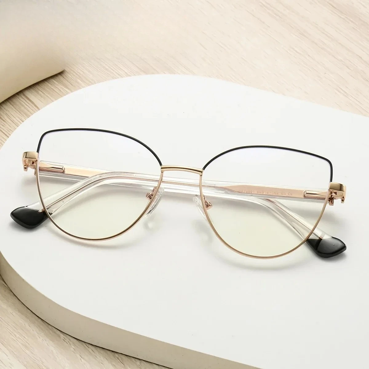 

XUKA Glasses Customizable Prescription New Personalized Simple 7800 FashionCat's Eye Light Reading Design Women's Anti-Blue
