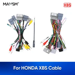 MAMAM For HONDA ACCORD XBS Cable Car Radio Stereo Power Harness Cable Audio Mp5 Player Android Wire Adapter Canbus Box
