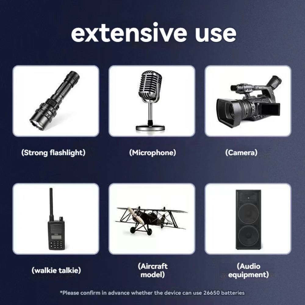 Imagem -06 - Panasonic-original Lithium-ion Bateria Recarregável 26650a Bateria 5000mah 3.7v 50a 26650a com Carregador