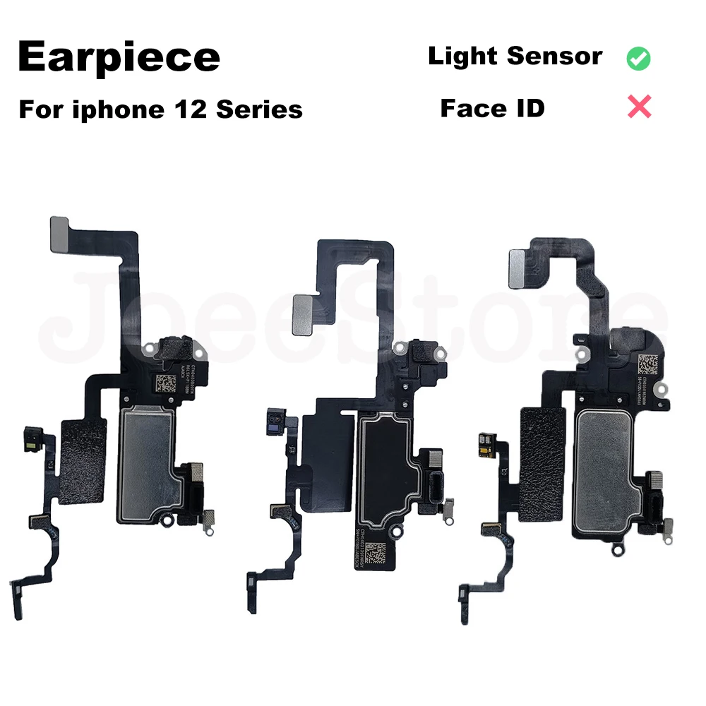 JoeeStore Top Front Earpiece Flex Cable For iPhone 11 12 Pro Max X XS XR Proximity Sensor Original Earphone Speaker Assembly