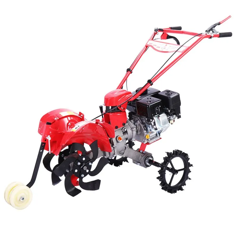 Orchard Multi-Functional Diesel Furrowing Machine Gasoline Micro-Tiller Rotary Tiller Trenching Artifact Agricultural Machinery