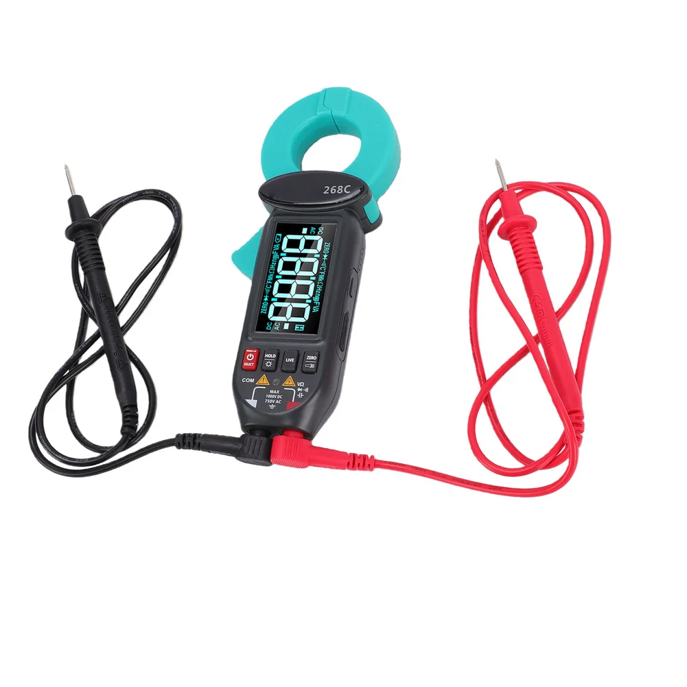 165*68*26mm Leakage Current Multi Functional Current Tester True for rms Measurement Portable Tester Five Brightness Levels