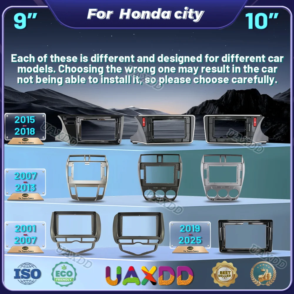 

Для Honda Fit JAZZ CITY 2001-2007 годов 2006-2013 2014-2018 2020-2025 city 9 дюймов 10,1-дюймовый видеоплеер приборная панель мультимедиа Cadre DVD