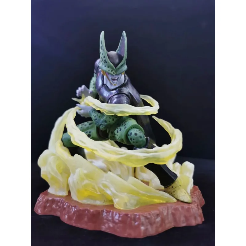 Dragon Ball Super Saiyan Perfect Body Cell Turtle Wave Qigong Standing Posture Statue  PVC Action Figure Collectible Model Toy