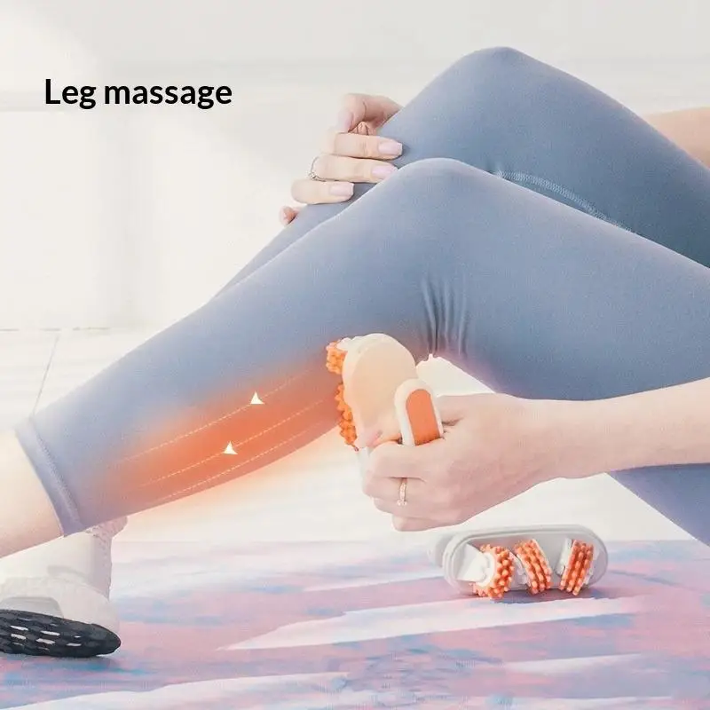 Multifunktions-Ring-Beinmassagegerät, Massagerolle mit abnehmbaren Griffen für Ganzkörper-, Nacken-, Schulter- und Bauchmuskel-Schlankheitsmassage – Detail 4