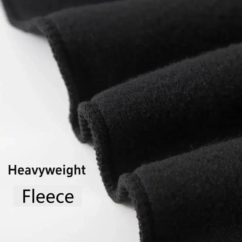 Men Running Sweatpants Printed Thickened Fleece Daily Jogging Bottoms Outdoor Basics Sports Casual all-match PantsWinter Autumn