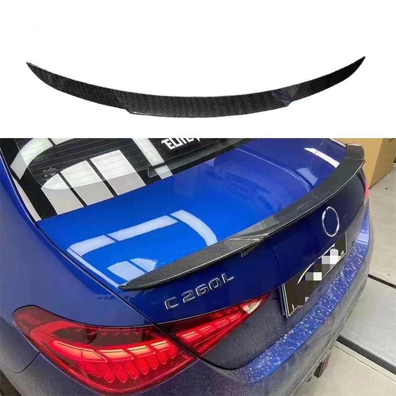 W206 C Class High Quality BB Style Carbon Fiber Rear Spoiler Rear Spoiler Wing for   C Class W206