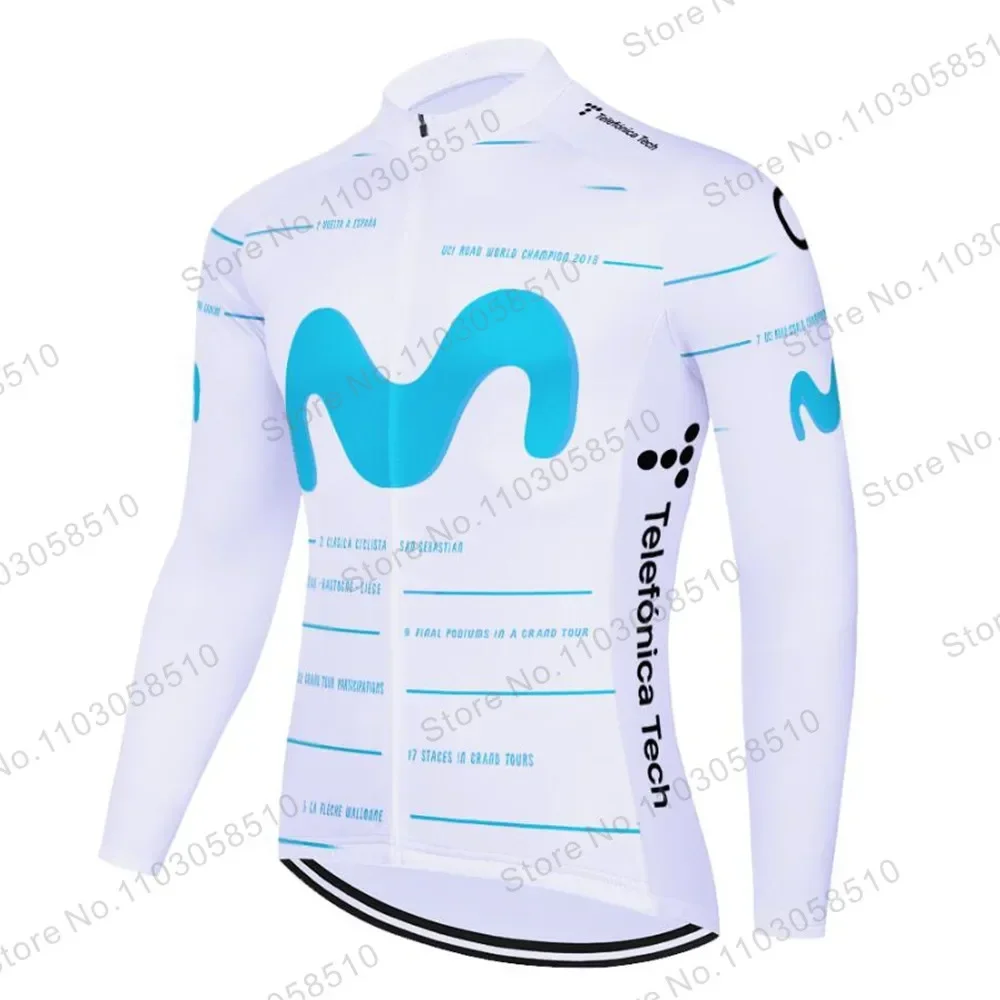 

Movistar Cycling Jersey Long Sleeve Summer 2023 New Fashion Aero Long Sleeves Cycling Jersey Men Women Breathable Cool Dry