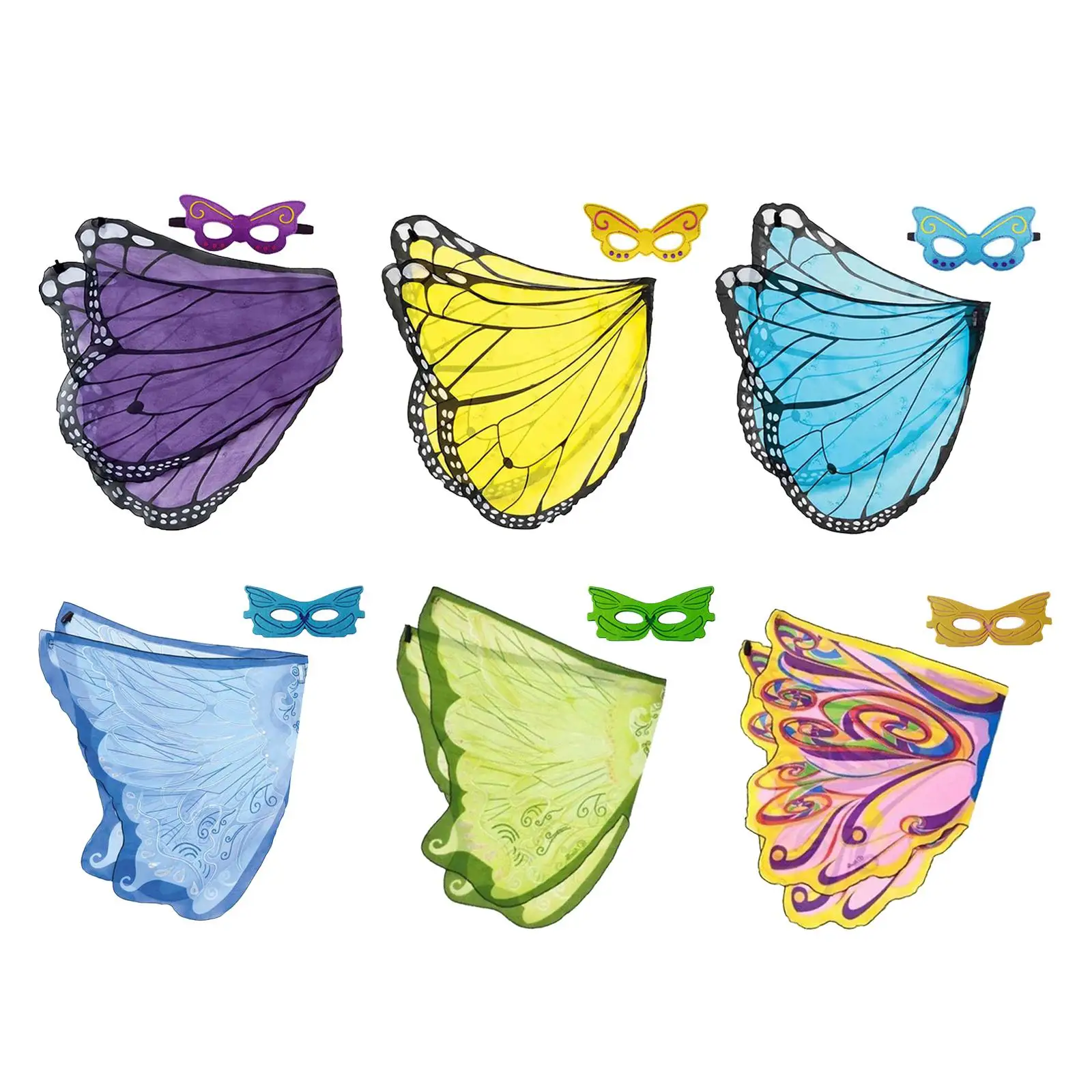 

Butterfly Wing Fancy Dress Costume Cherub Princess Favor Dress up for Prop Stage Performance Festival Birthday Carnival