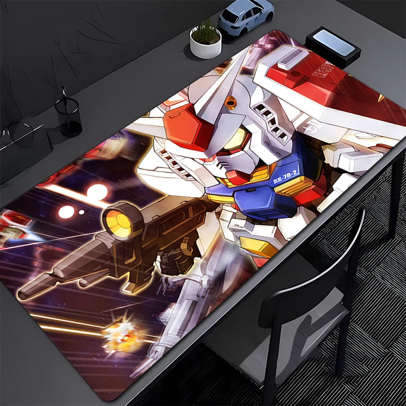 

Large Mouse Pad Carpet Laptop Gamer Keyboard Mat Mechanical Warrior RX-78-2 G-gundam Mousepad Edge White Tassel Rubber Table Mat