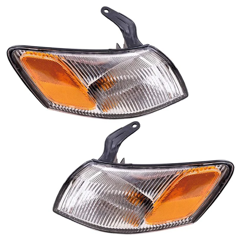 Parking Signal Corner Marker Lights Lamps Lenses For 97-99 Toyota Camry 81520-AA010 81510-AA010