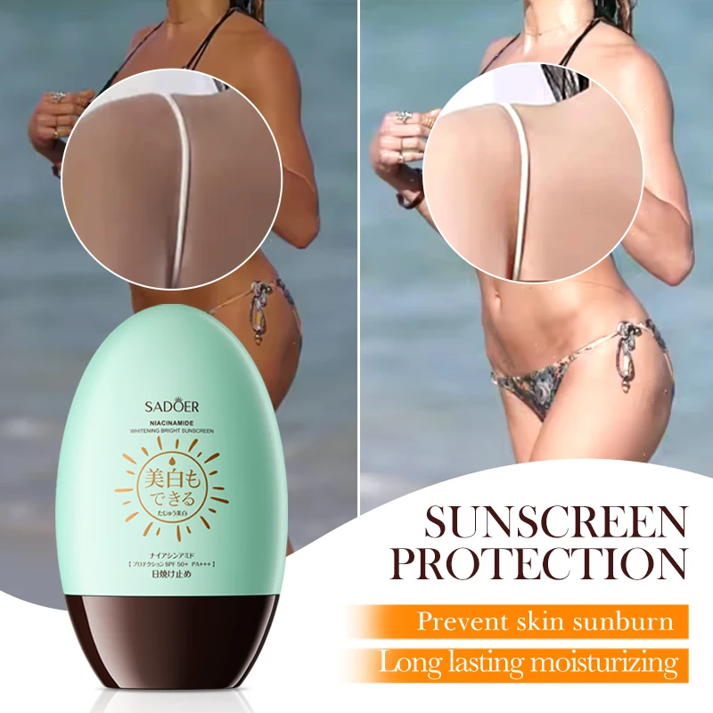 

45ml Sadoer Niacinamide Whitening & Brightening Sunscreen & Spf50+pa+++ Seaside Outdoor Sweat Resistant Sunscreen Body Wate N1j6