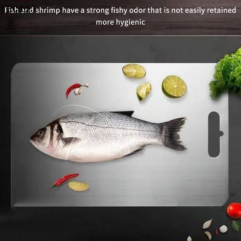Stainless Steel Double Sided Cutting Boards Are Perfect For Everyday Cooking And Food Preparation In A Home Kitchen〔CC11〕